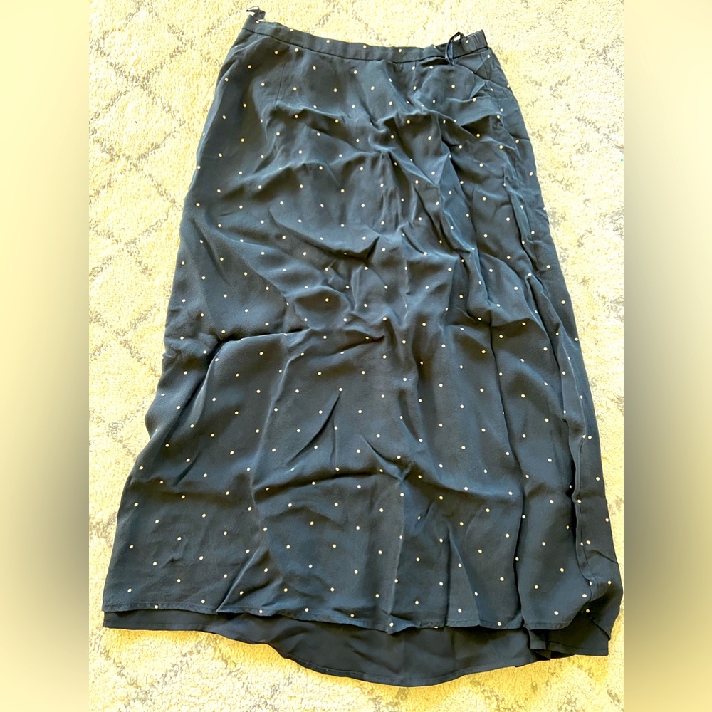Talbots Full Length Skirt, Polka Dot, Size 8 Petite